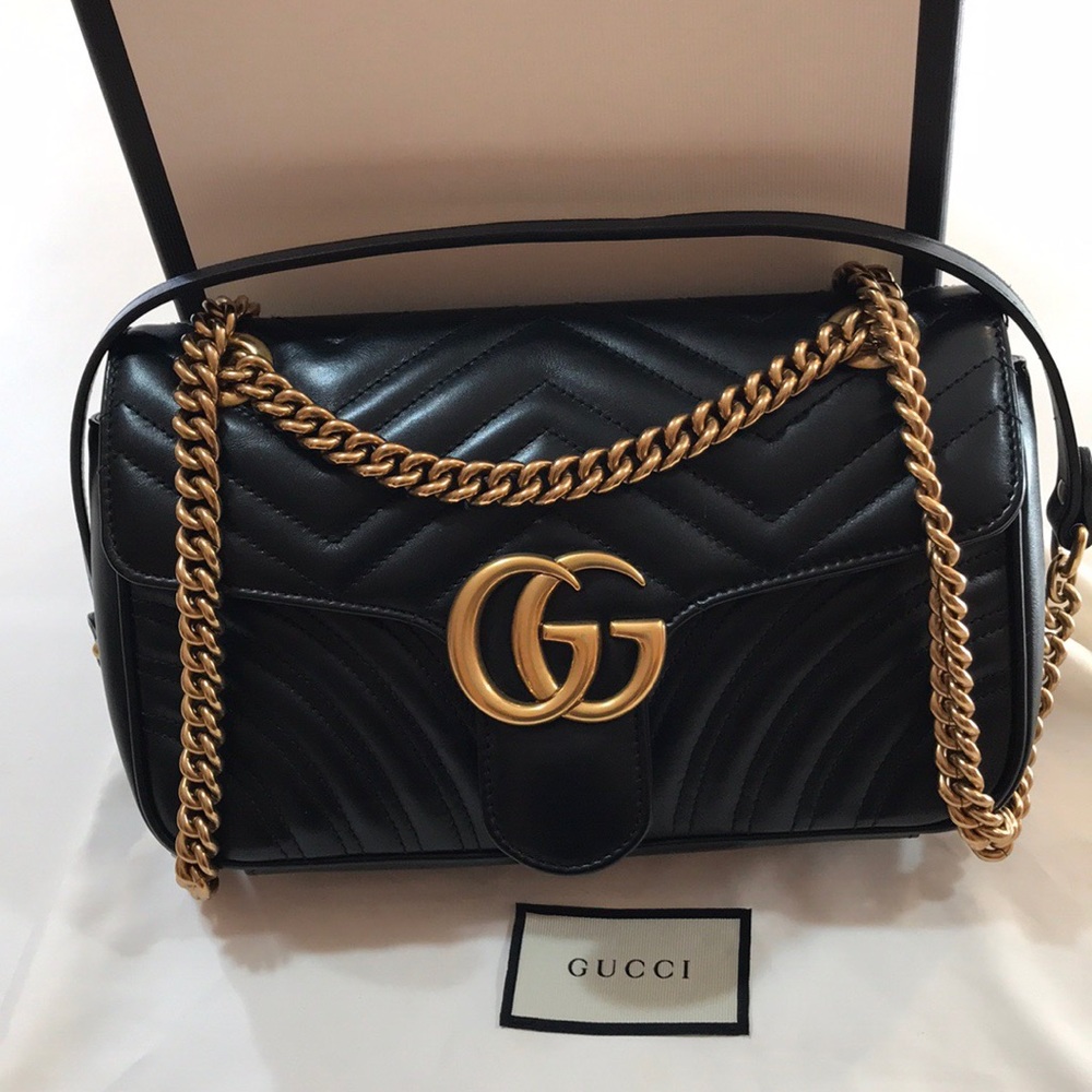 SOLD AUTHENTIC GUCCI SMALL MARMOUNT MATELASSE